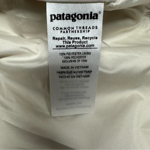 Patagonia Los Gatos Fleece Jacket Sz L In Birch White - Picture 8 of 12